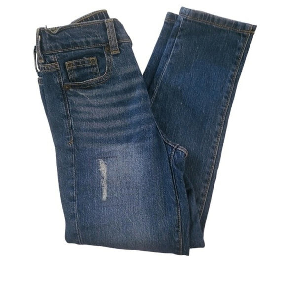 Girls' High-Rise Distressed Straight Jeans - Picture 2 of 5